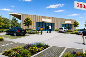 À louer   Bâtiment professionnel neuf de 300 m2   Pont-l&rsquo;Abbé (Rond-point de Kermaria)