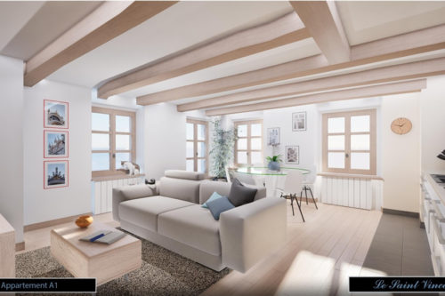 Beau T2 sur le port de Vannes